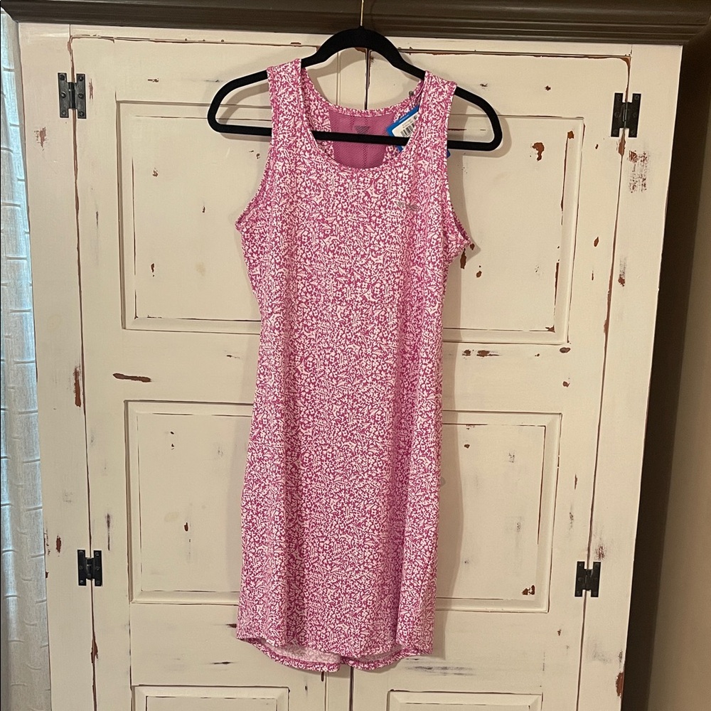 Columbia Pink Patterned Midi Dress